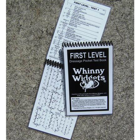 Whinny Widgets First Level Dressage Test Book - 2019