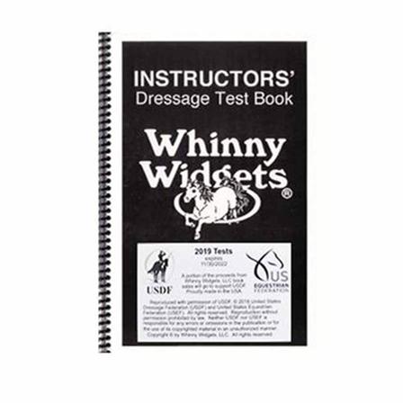 Whinny Widgets Instructors Dressage Test Book - 2019