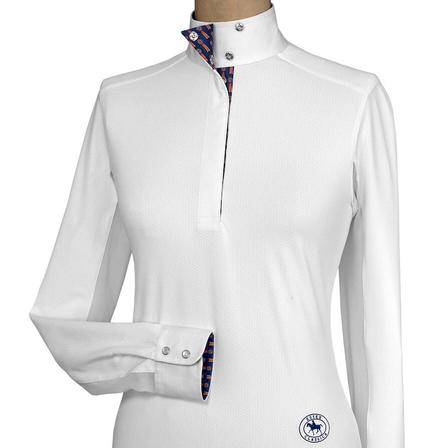 “Tricolor” Girls Talent Yarn Wrap Collar Show Shirt