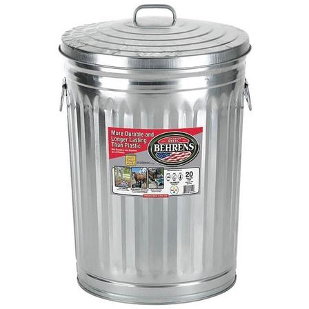 Galvanized Steel Utility Can with Lid 