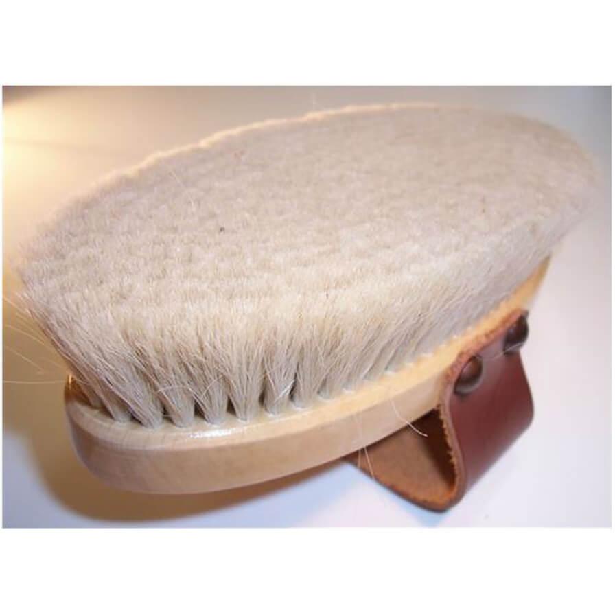  Oval Brush Filled Goat Hair With Leather Strap