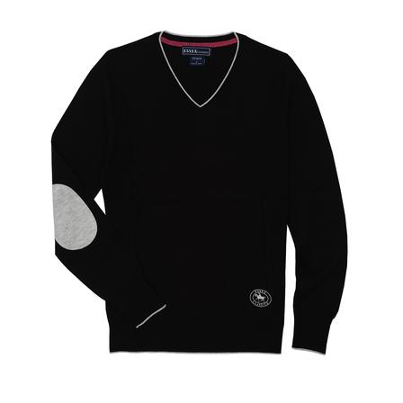 “Trey” V-Neck Sweater BLACK