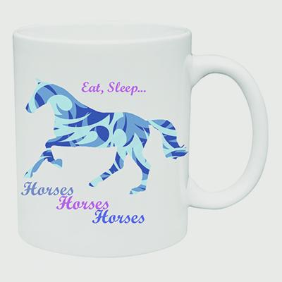 Eat Sleep Horses Mug