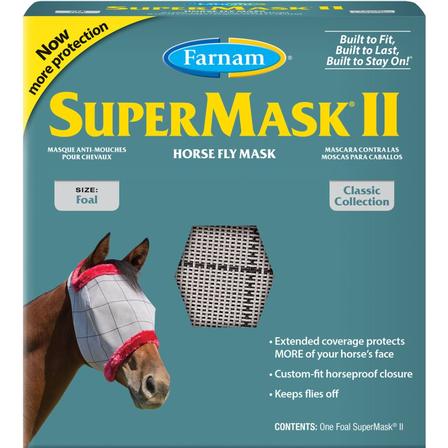 SuperMask® II Classic Horse Fly Mask - Foal