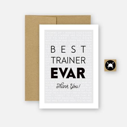 Greeting Card BEST_TRAINER