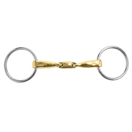 Curved Mouth 16 mm Loose Ring Snaffle with Lozenge