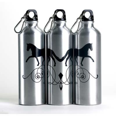 Aluminum Sports Bottle with Carabiner - Dressage
