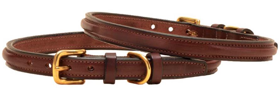  Narrow Raised And Stitched Dog Collars