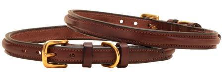 Narrow Raised And Stitched Dog Collars