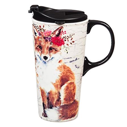 Boxed Ceramic Coffee Cup - Fox