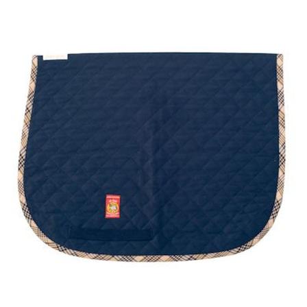 Navy with Baker Plaid Trim Baby Pad