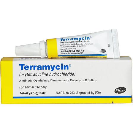 Terramycin (Oxytetracycline Hydrochloride) Antibiotic Ophthalmic Ointment