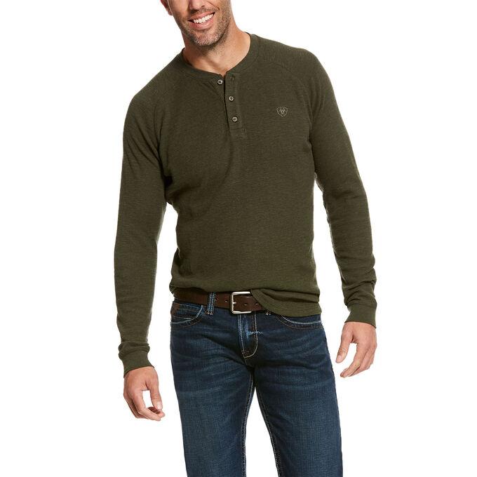 Men's Raglan Waffle Shirt
