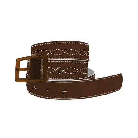 Graphic Belt with Chrome Buckle