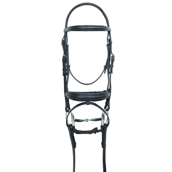 Ovation ® Ats Traditional Caveson Dressage Bridle With Flash