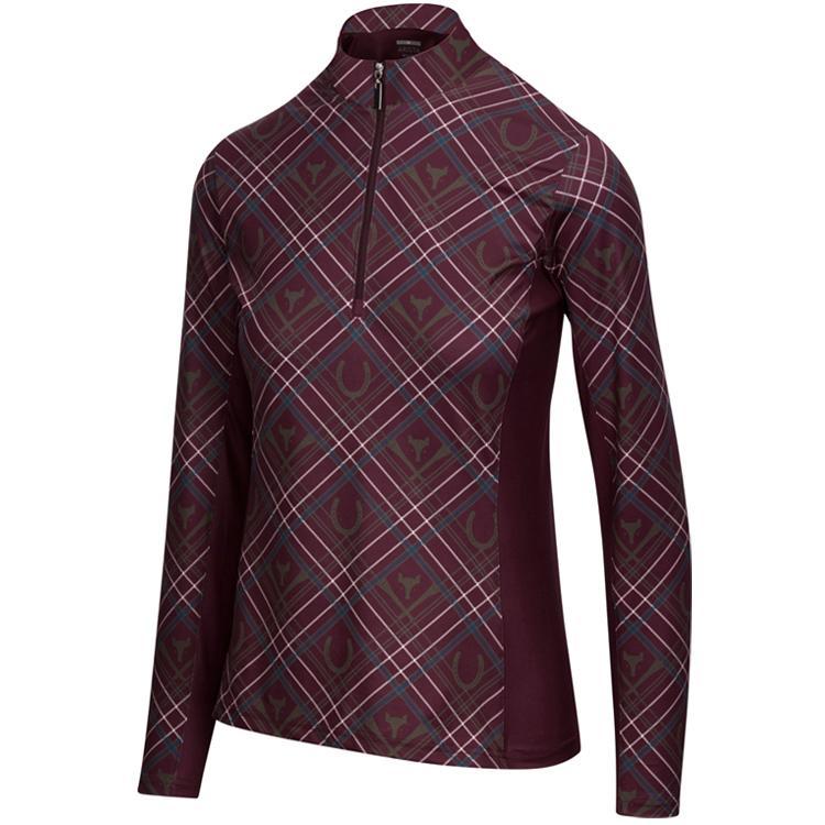 Briotek 200 Quarter Zip Printed Top
