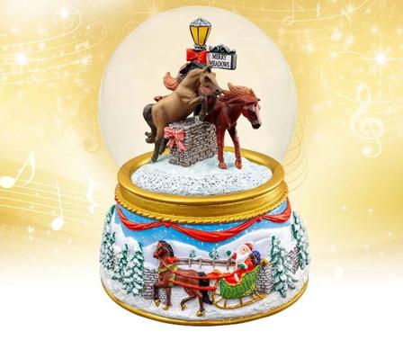 Merry Meadows Musical Snow globe