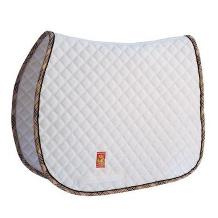 White with Baker Plaid Trim