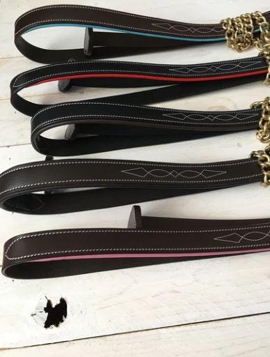 The Derby Collection : Padded Leather Lead Shank