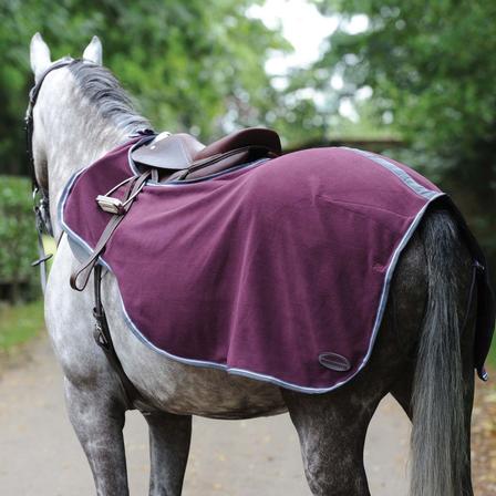 Fleece Exercise Sheet MAROON/GREY/WHT