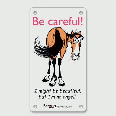 Fergus Stall Sign I'm No Angel