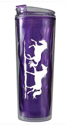 Galloping Horses Travel Tumbler PURPLE