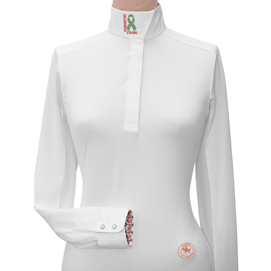 “ Babington Strong ” Ladies Talent Yarn Wrap Collar Show Shirt