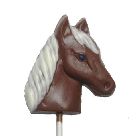 Pollylops® Horse Head Chocolate Lollipops