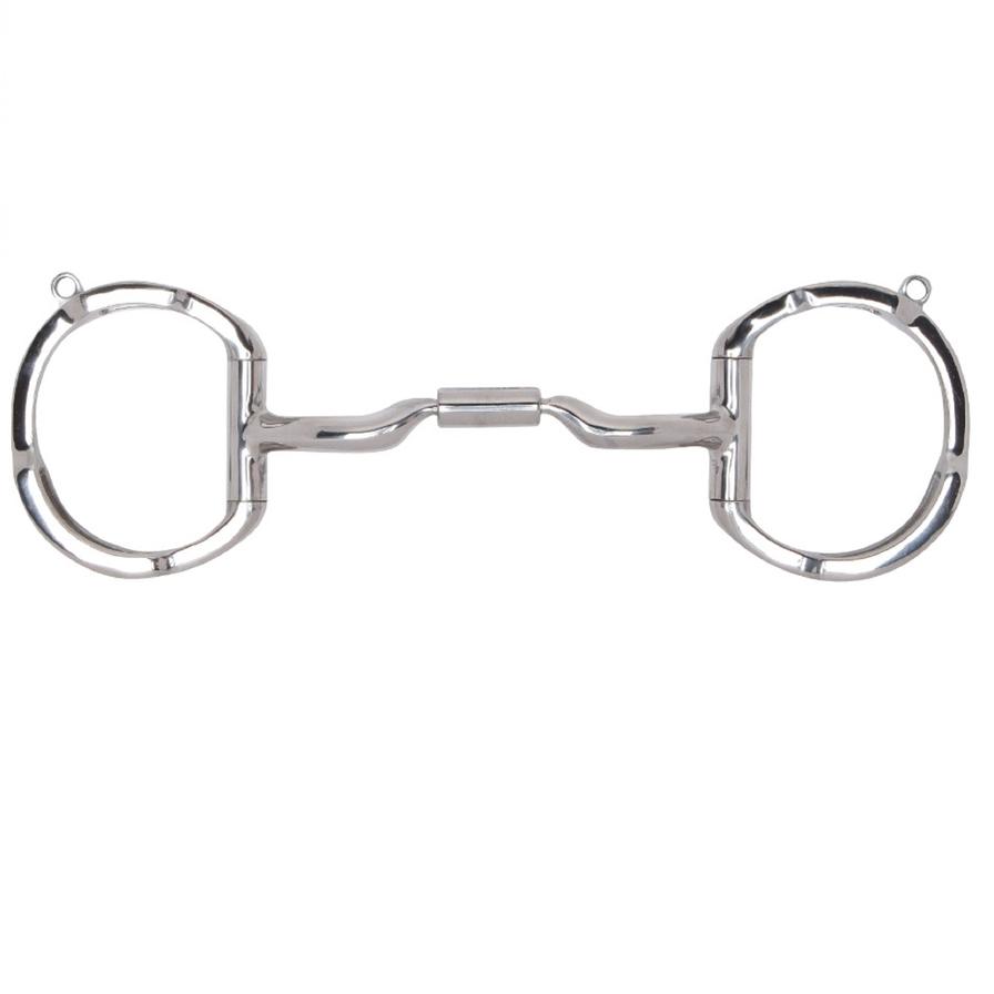 Eggbutt With Hooks With Stainless Steel Low Port Comfort Snaffle