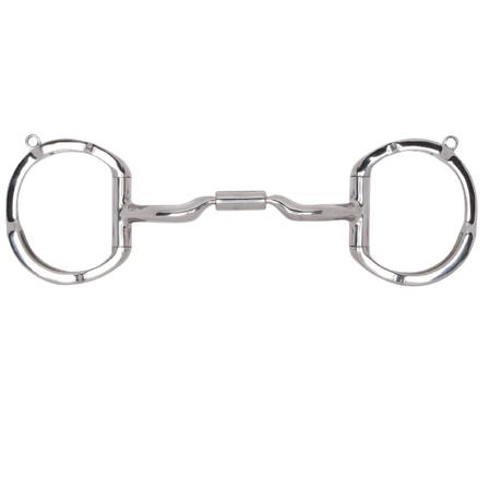 Eggbutt with Hooks with Stainless Steel Low Port Comfort Snaffle