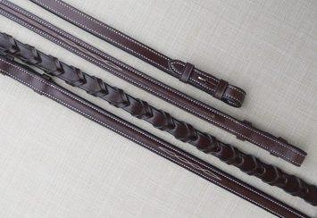 Red Barn Fancy Laced Reins - Pony
