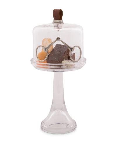 Hand- Blown Glass Cheese/Dessert Stand