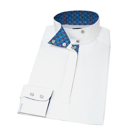 “Wise Owl” Ladies Talent Yarn Wrap Collar Show Shirt