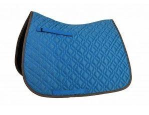 All Purpose Saddle Pad Slate Blue with Grey Trim