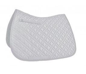 All Purpose Saddle Pad White with White Trim