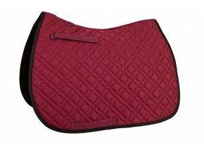 All Purpose Saddle Pad Burgundy with Black Trim
