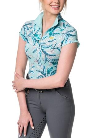 Cap Sleeve Tropical Print