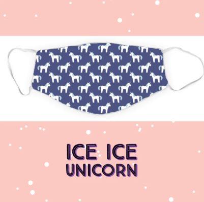 Ice Ice Unicorn Face Mask