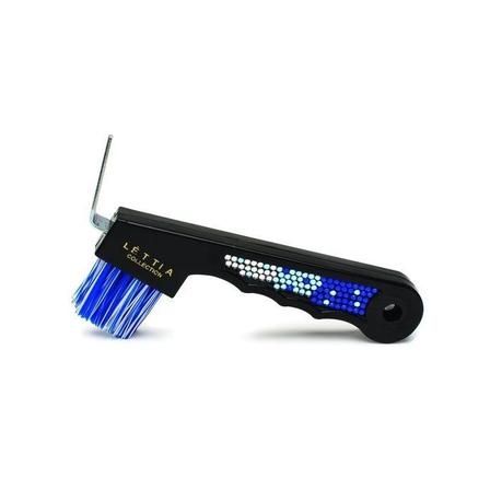 Blue Crystal Hoofpick with brush