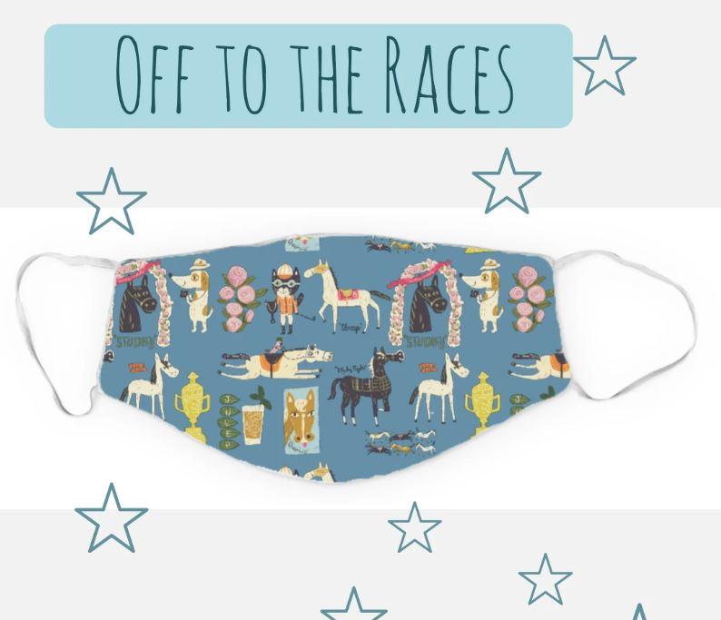 Off To The Races Face Mask