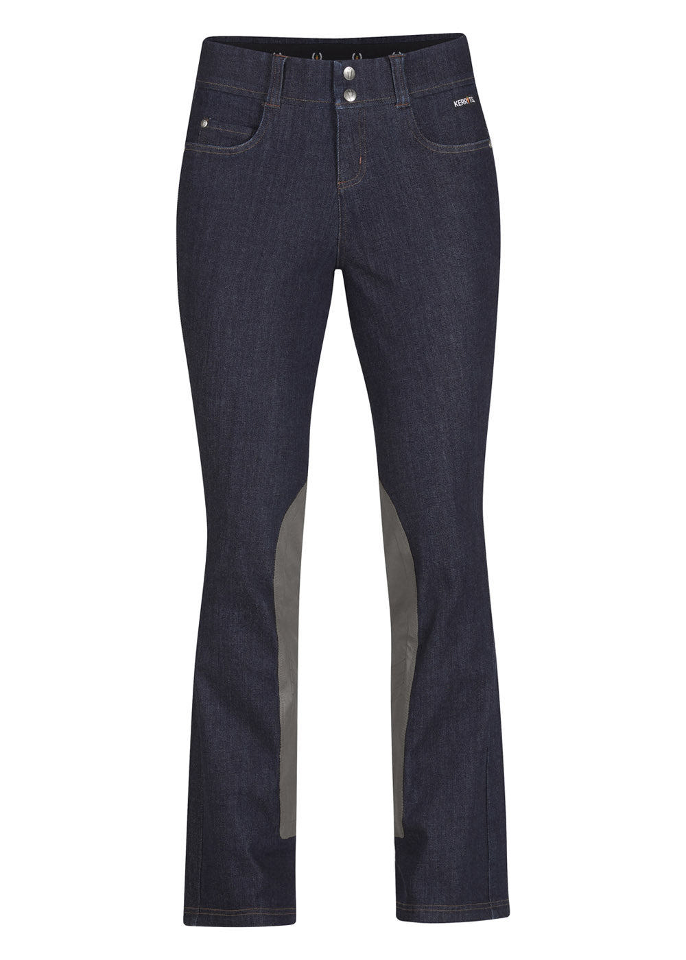 Stretch Denim Extended Knee Patch Bootcut Breech